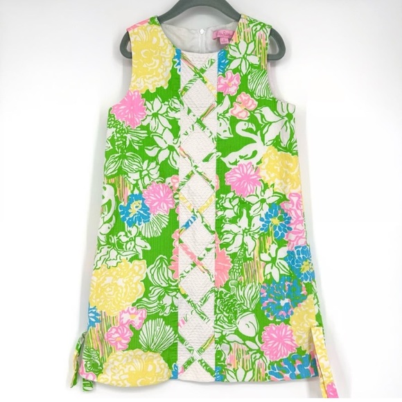 Lilly Pulitzer Green, Pink, Yellow Kids Dress - Picture 1 of 12